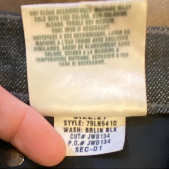 Joe’s Jeans 27 (US 4) Boot Cut Black Jeans Low Rise Women’s Stretch Berlin - Picture 9 of 11